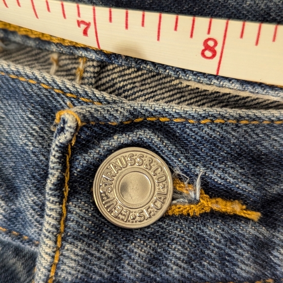 VINTAGE Levi’s Red Tag Button Fly | W28 x L26 | Medium Wash Straight Leg - Picture 3 of 9